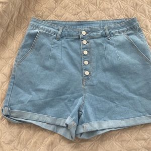 denim shorts